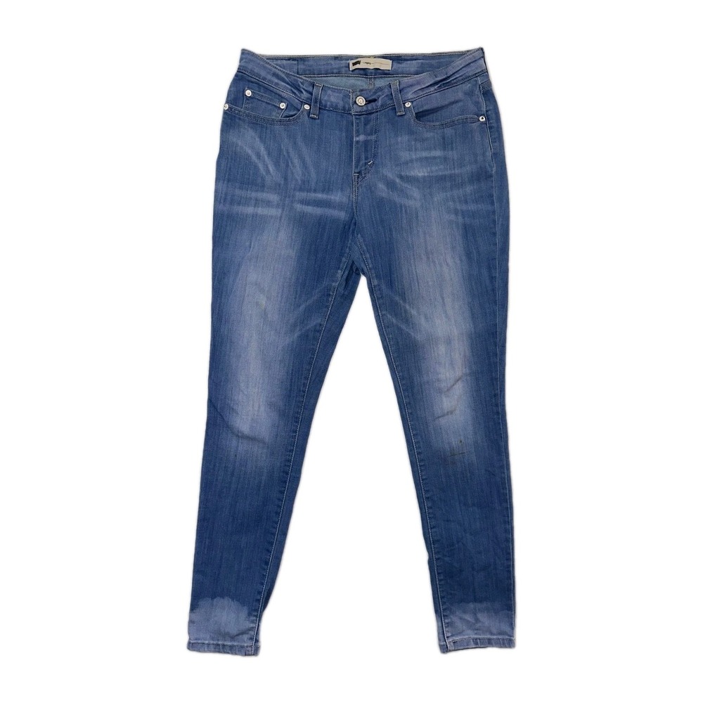 Levis Jeans Womens Sz 31x30 Blue Legging Skinny‎ Stretch Denim Light Wash Pocket